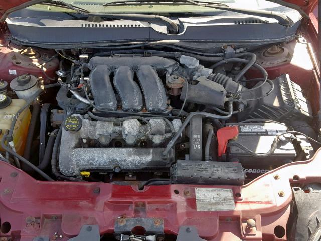 1FAFP56S55A141570 - 2005 FORD TAURUS SEL BURGUNDY photo 7