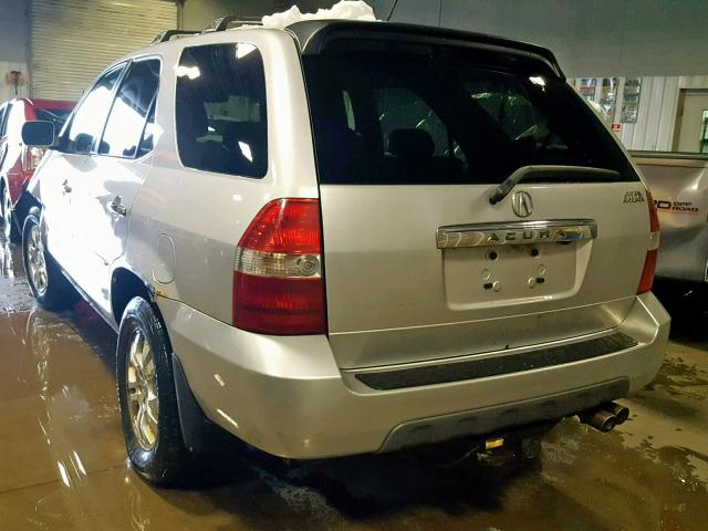 2HNYD18873H517717 - 2003 ACURA MDX TOURIN SILVER photo 3