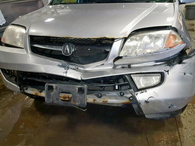 2HNYD18873H517717 - 2003 ACURA MDX TOURIN SILVER photo 9