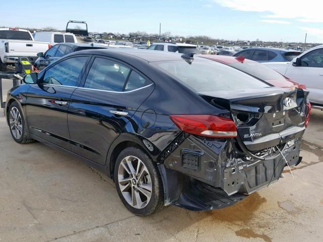 5NPD84LF6HH049719 - 2017 HYUNDAI ELANTRA SE BLACK photo 3