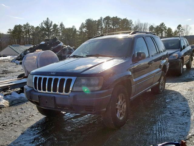 1J4GW48S22C315565 - 2002 JEEP GRAND CHER BLUE photo 2