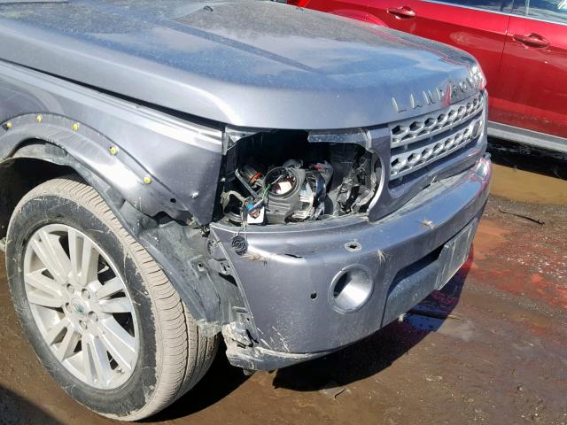 SALAG2D45CA600125 - 2012 LAND ROVER LR4 HSE GRAY photo 9