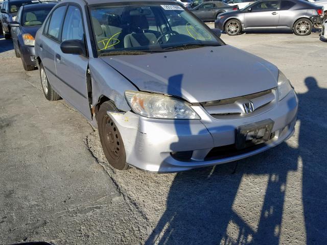 2HGES16385H609171 - 2005 HONDA CIVIC DX V SILVER photo 9