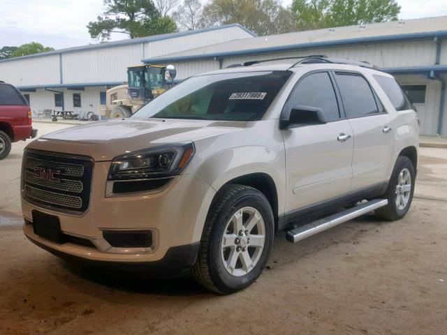 1GKKRNED6FJ194094 - 2015 GMC ACADIA SLE WHITE photo 2