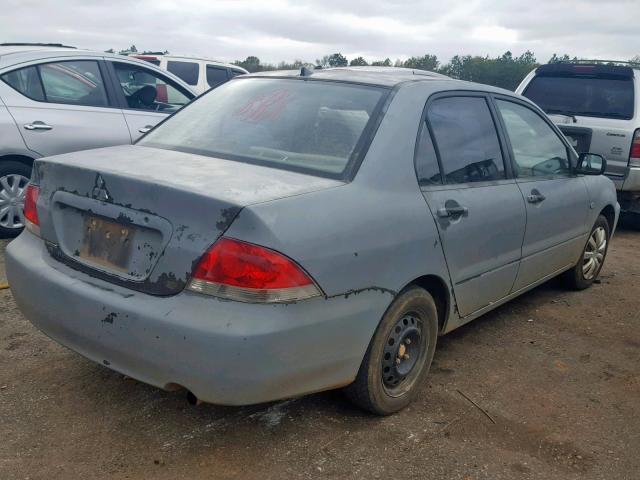 JA3AJ26E05U014544 - 2005 MITSUBISHI LANCER ES BLUE photo 4