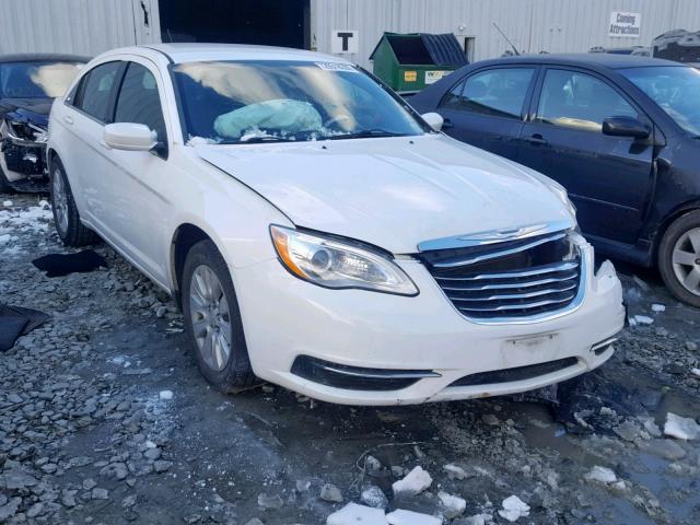 1C3CCBABXEN122346 - 2014 CHRYSLER 200 LX WHITE photo 1