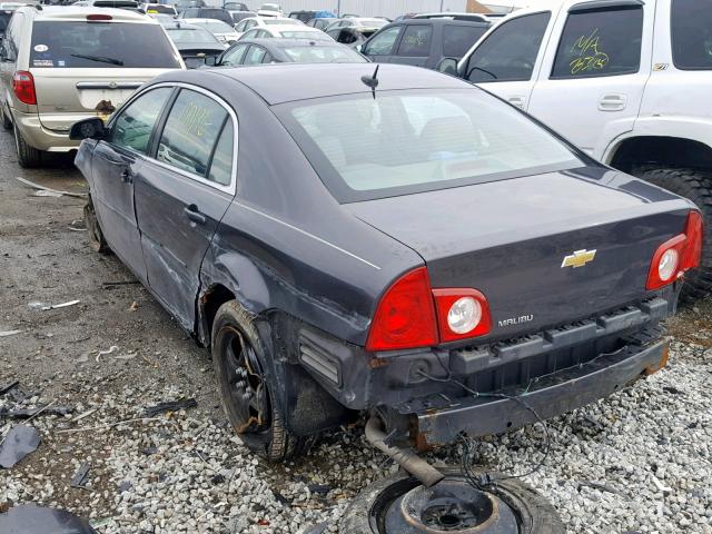 1G1ZB5EB3AF274308 - 2010 CHEVROLET MALIBU LS GRAY photo 3