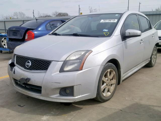 3N1AB6AP2CL617794 - 2012 NISSAN SENTRA 2.0 GRAY photo 2