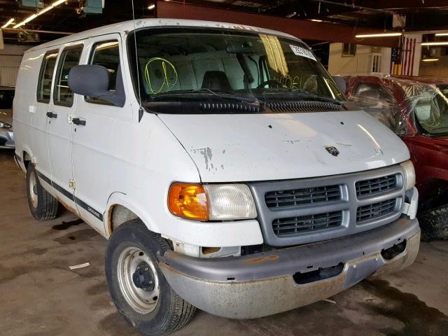 2B7HB11XX2K120744 - 2002 DODGE RAM VAN B1 WHITE photo 1