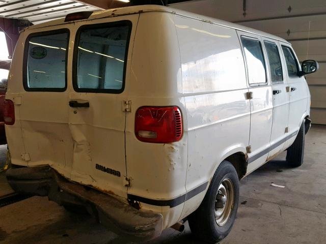 2B7HB11XX2K120744 - 2002 DODGE RAM VAN B1 WHITE photo 4