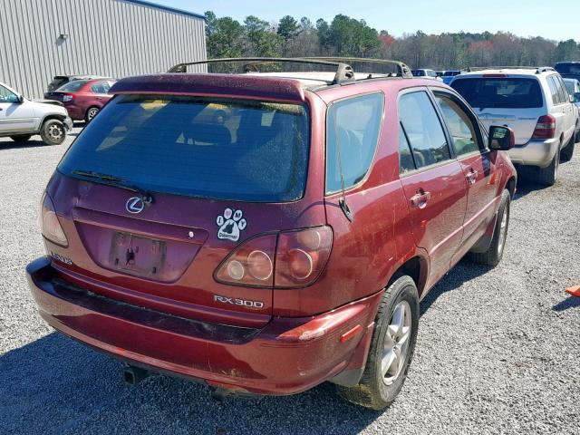 JT6HF10UXX0055860 - 1999 LEXUS RX 300 MAROON photo 4