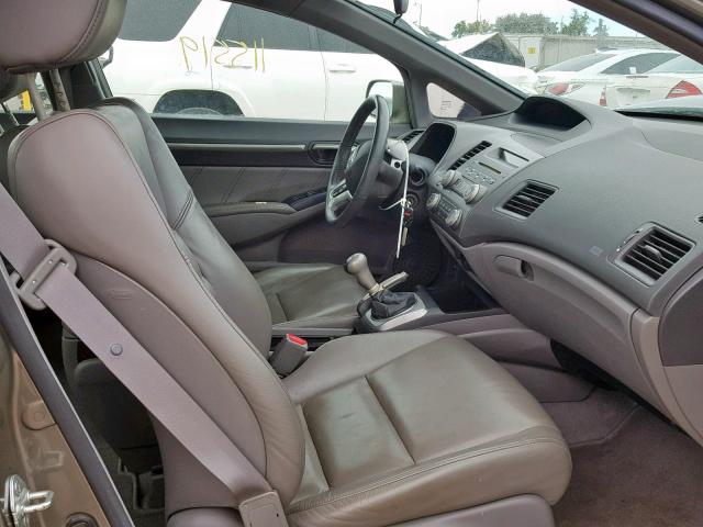 2HGFA15988H501070 - 2008 HONDA CIVIC EXL GRAY photo 5