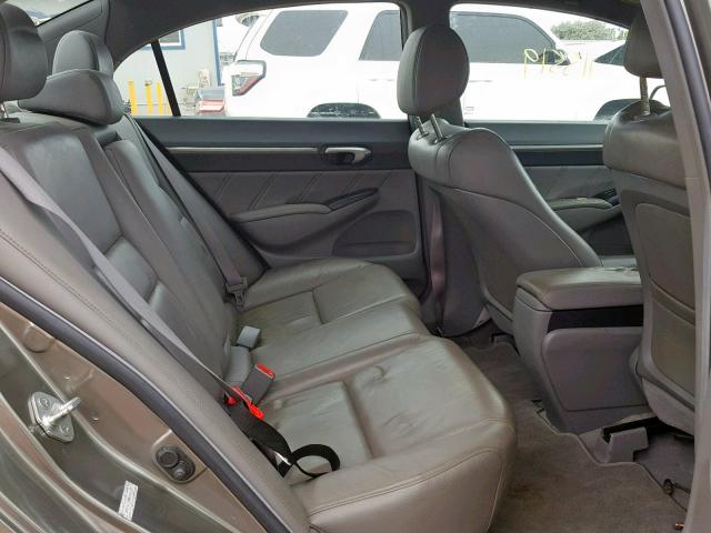 2HGFA15988H501070 - 2008 HONDA CIVIC EXL GRAY photo 6