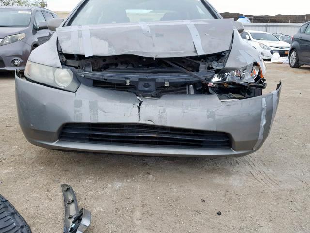 2HGFA15988H501070 - 2008 HONDA CIVIC EXL GRAY photo 9