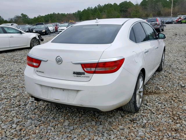 1G4PP5SK8C4185428 - 2012 BUICK VERANO WHITE photo 4