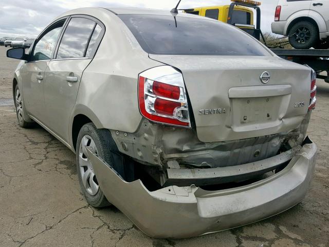 3N1AB61E07L641127 - 2007 NISSAN SENTRA 2.0 TAN photo 3