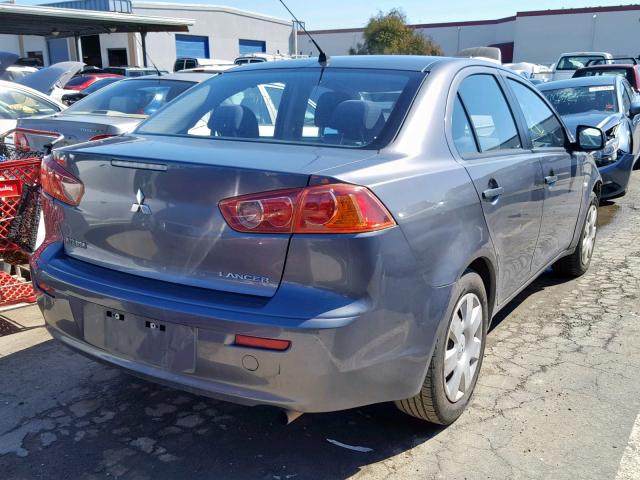 JA3AU16U69U019522 - 2009 MITSUBISHI LANCER DE GRAY photo 4