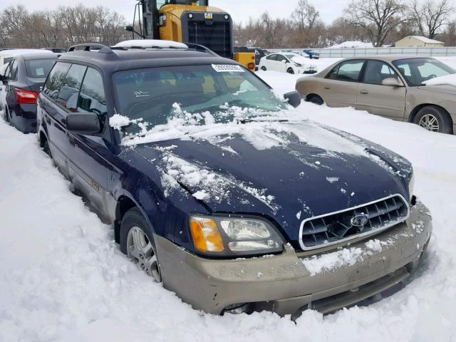 4S3BH675037638816 - 2003 SUBARU LEGACY OUT BLACK photo 1