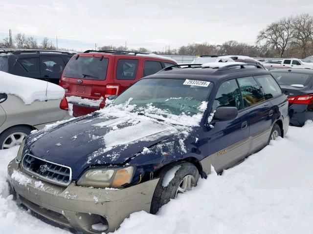 4S3BH675037638816 - 2003 SUBARU LEGACY OUT BLACK photo 2