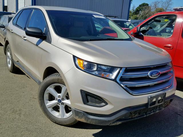 2FMPK4G90HBC27229 - 2017 FORD EDGE SE SILVER photo 1