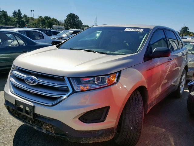 2FMPK4G90HBC27229 - 2017 FORD EDGE SE SILVER photo 2