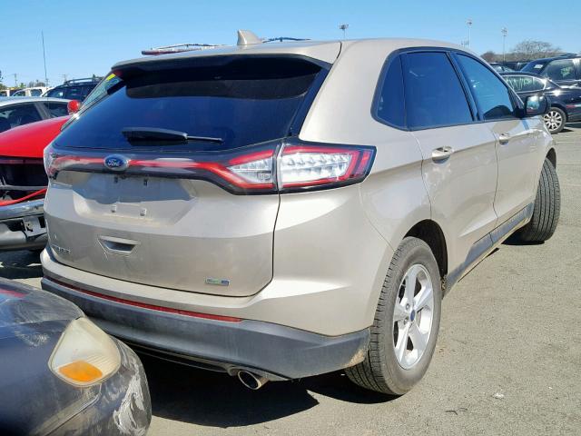 2FMPK4G90HBC27229 - 2017 FORD EDGE SE SILVER photo 4