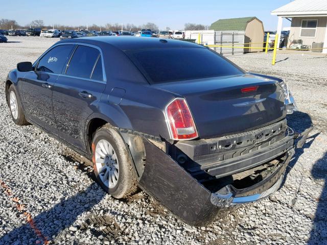 2C3CCAAG2EH377619 - 2014 CHRYSLER 300 GRAY photo 3