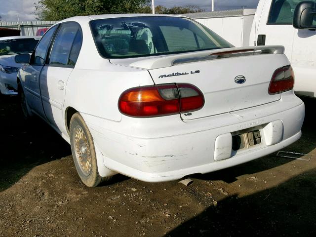 1G1NE52J22M690526 - 2002 CHEVROLET MALIBU LS WHITE photo 3