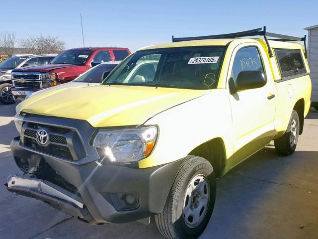 5TFNX4CN6EX035916 - 2014 TOYOTA TACOMA YELLOW photo 2