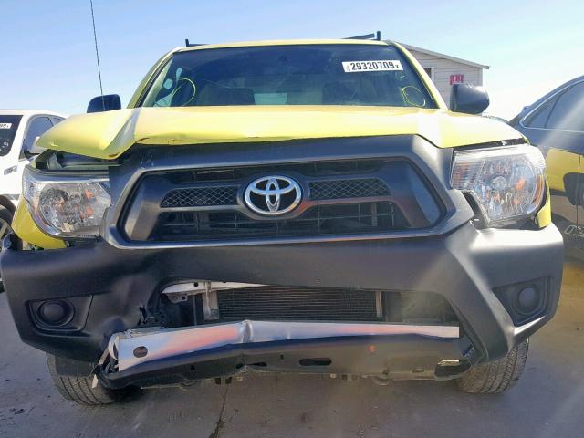 5TFNX4CN6EX035916 - 2014 TOYOTA TACOMA YELLOW photo 9