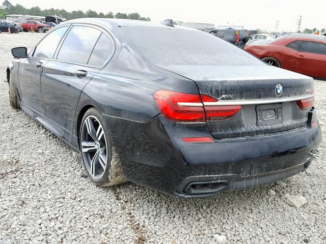 WBA7F2C59GG418118 - 2016 BMW 750 XI BLACK photo 3