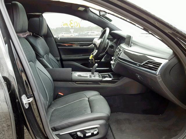 WBA7F2C59GG418118 - 2016 BMW 750 XI BLACK photo 5