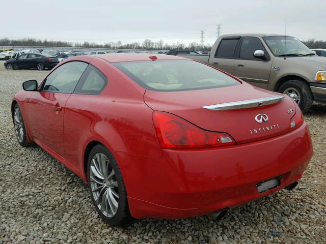 JN1CV6EK0DM923978 - 2013 INFINITI G37 JOURNE RED photo 3