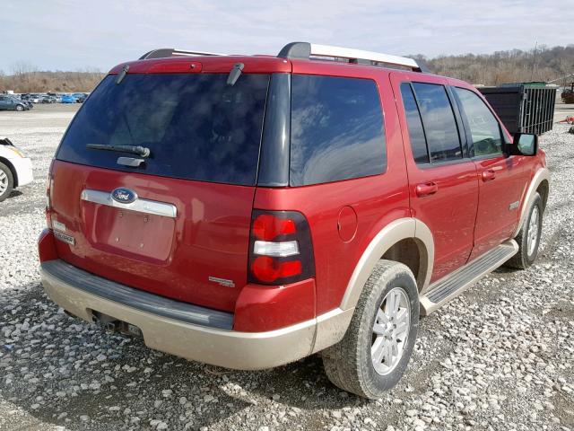 1FMEU74E46UB50277 - 2006 FORD EXPLORER E RED photo 4