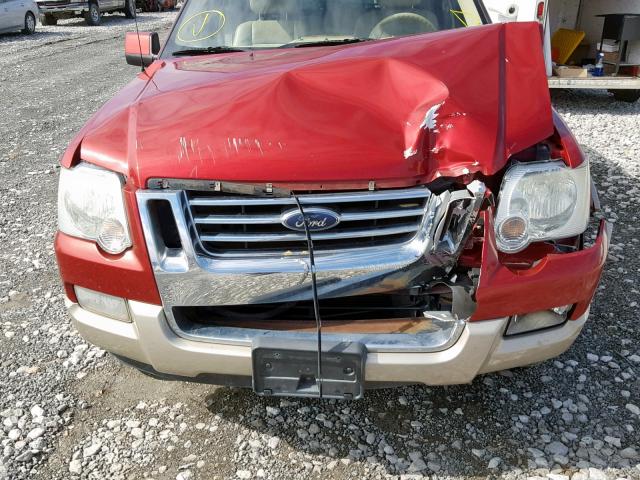 1FMEU74E46UB50277 - 2006 FORD EXPLORER E RED photo 9