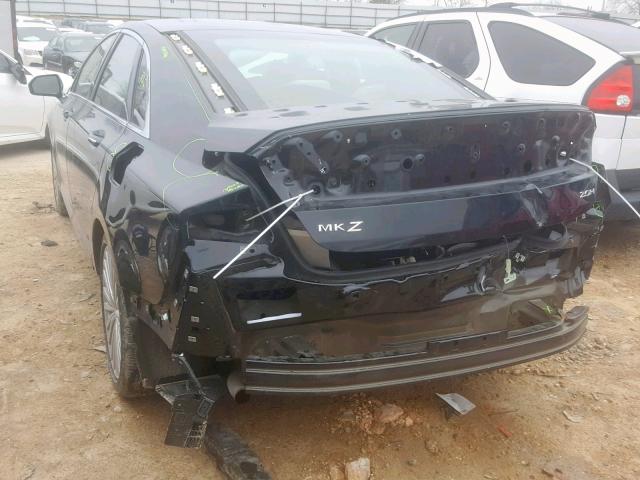 3LN6L5MUXHR632197 - 2017 LINCOLN MKZ HYBRID BLACK photo 3