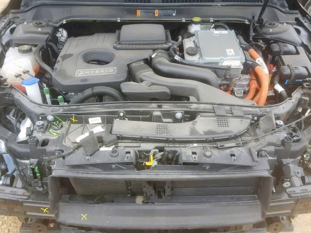 3LN6L5MUXHR632197 - 2017 LINCOLN MKZ HYBRID BLACK photo 7