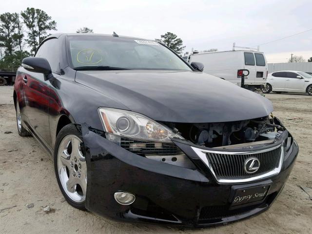 JTHFE2C27A2502710 - 2010 LEXUS IS 350 BLACK photo 1