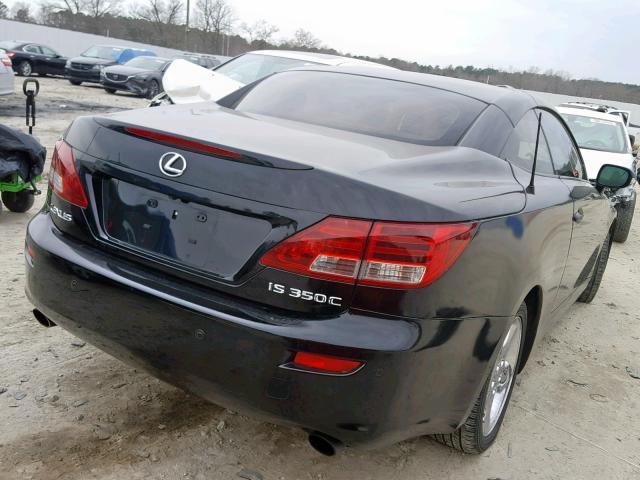 JTHFE2C27A2502710 - 2010 LEXUS IS 350 BLACK photo 4