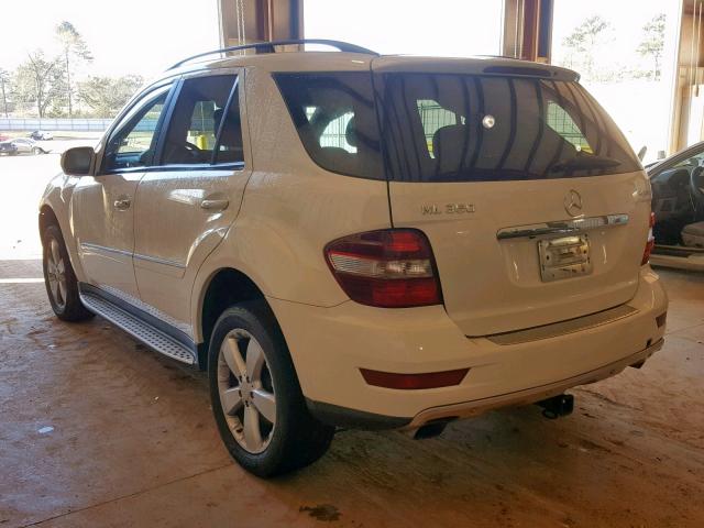 4JGBB86E89A461860 - 2009 MERCEDES-BENZ ML 350 WHITE photo 3