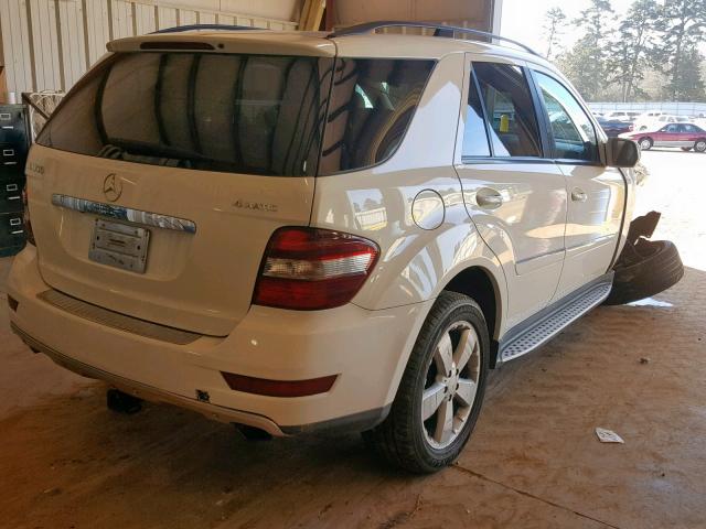 4JGBB86E89A461860 - 2009 MERCEDES-BENZ ML 350 WHITE photo 4