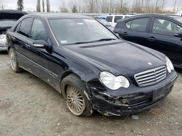 WDBRF92H47F921916 - 2007 MERCEDES-BENZ C 280 4MAT BLACK photo 1