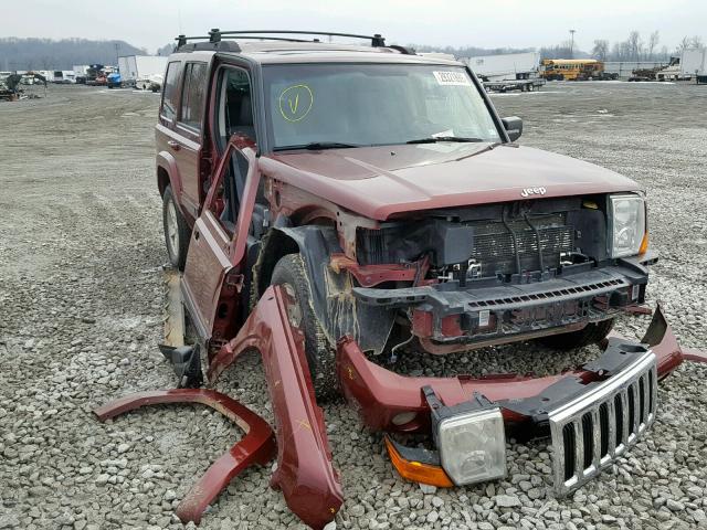 1J8HG48P97C528614 - 2007 JEEP COMMANDER MAROON photo 1