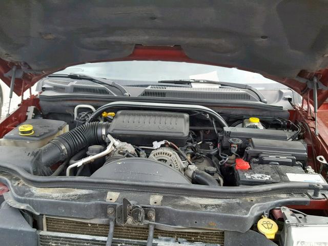 1J8HG48P97C528614 - 2007 JEEP COMMANDER MAROON photo 7