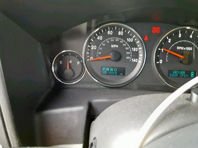 1J8HG48P97C528614 - 2007 JEEP COMMANDER MAROON photo 8