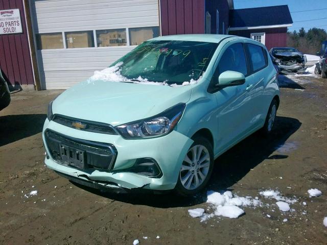 KL8CC6SA2HC732307 - 2017 CHEVROLET SPARK 1LT GREEN photo 2