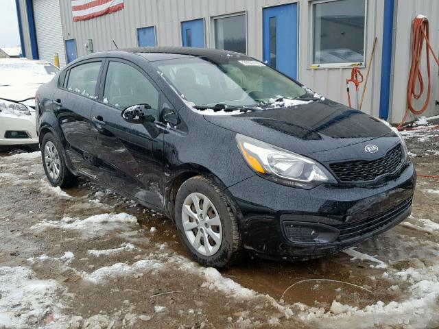 KNADM4A38D6243268 - 2013 KIA RIO LX BLACK photo 1