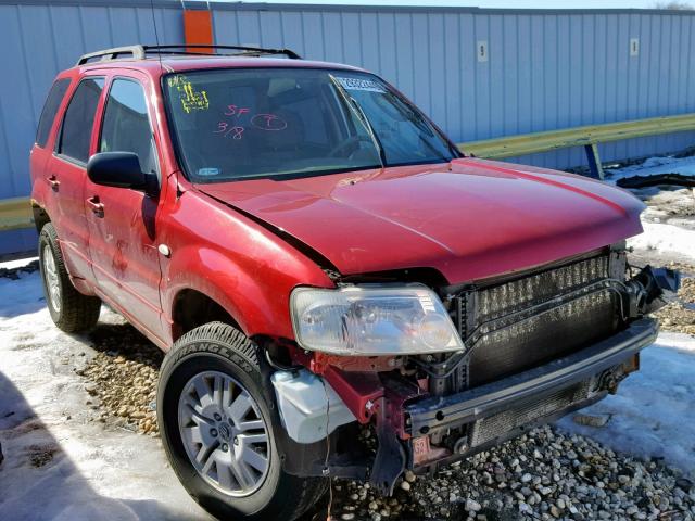 4M2YU91187KJ04294 - 2007 MERCURY MARINER LU RED photo 1