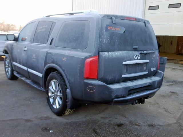 5N3AA08CX8N904858 - 2008 INFINITI QX56 GRAY photo 3