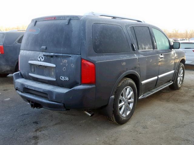 5N3AA08CX8N904858 - 2008 INFINITI QX56 GRAY photo 4